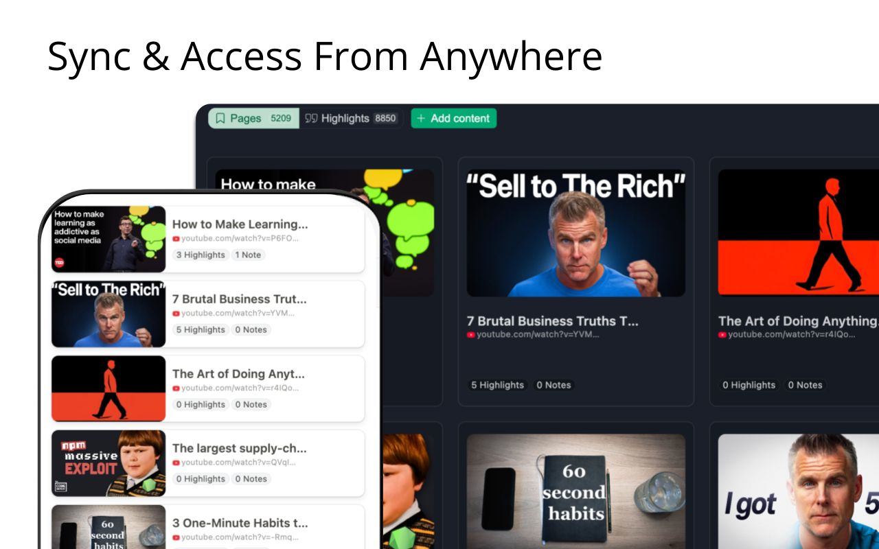 Web Highlights screenshot